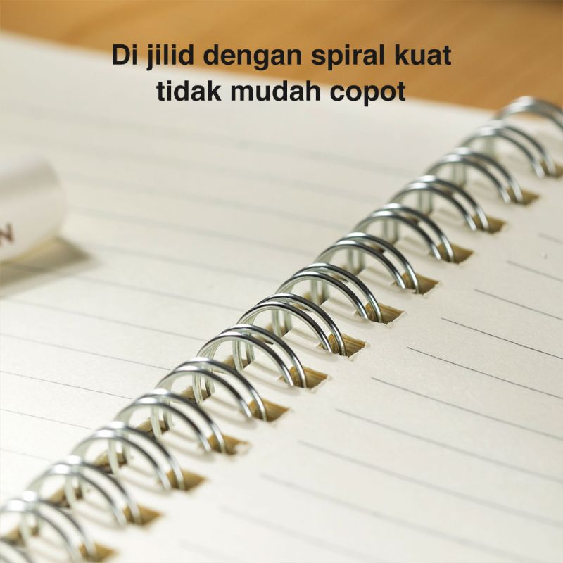 

DELI SPIRAL NOTEBOOK GARIS A5 60S LPA560 HIRIZONTAL