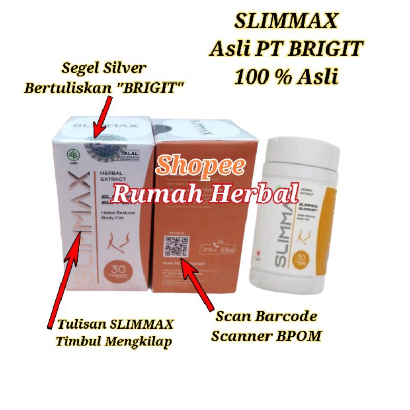 SLIMMAX Obat Slimmax Asli Original Alami Herbal Berkualitas