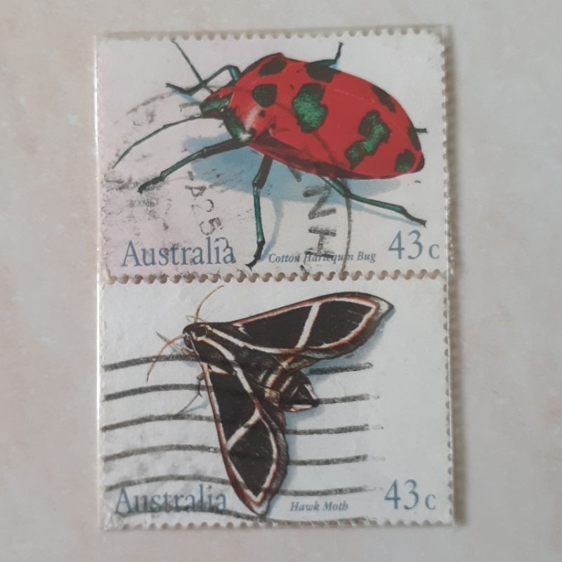 

Perangko Australia Insects Tahun 1991 set 2pcs