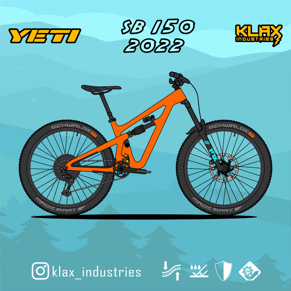 Shield Pro Yeti SB 150 2022. FULL WRAP PROTECTOR KLAX industries