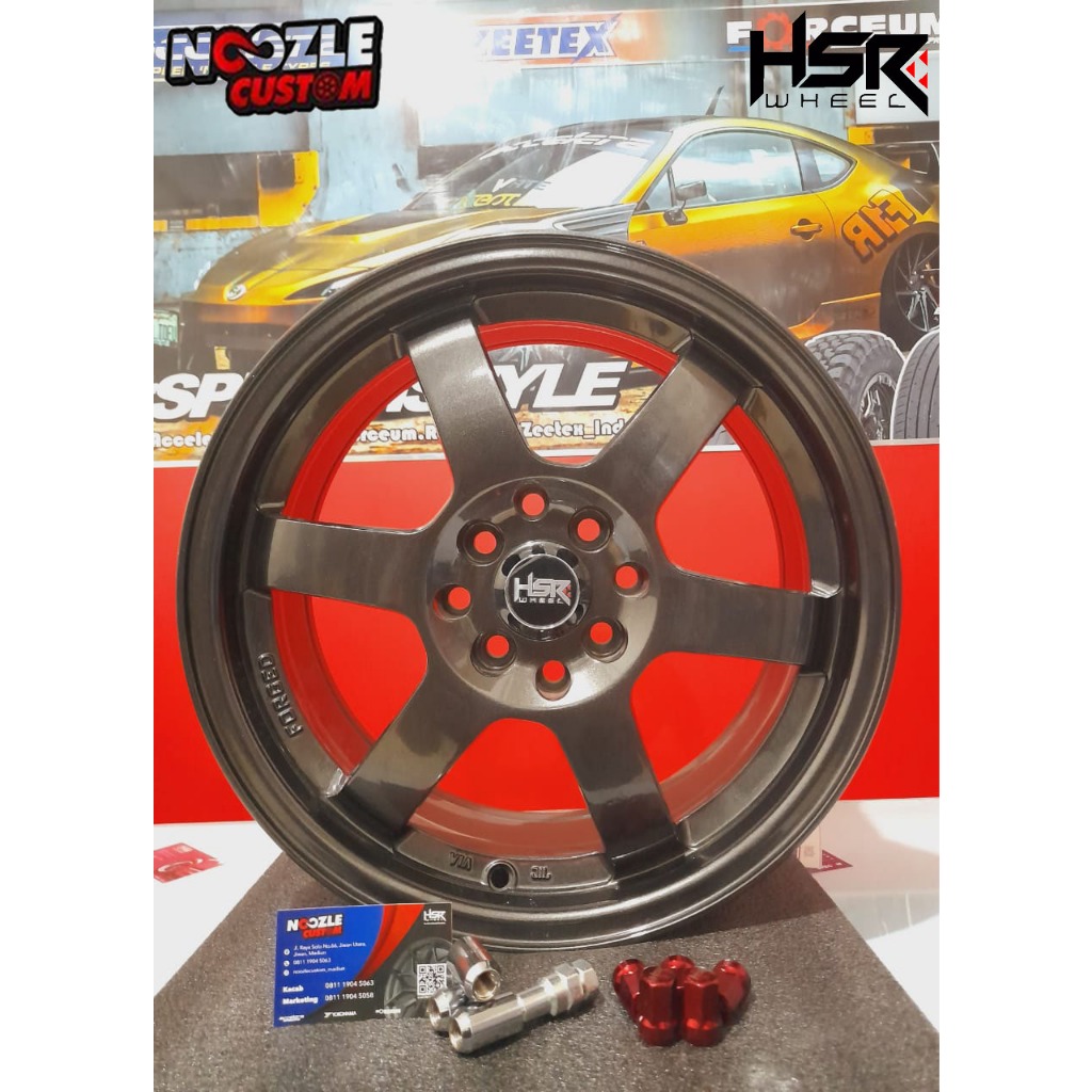 Velg Mobil Racing ring 16 Lubang 4 Palang 6 HSR Tokyo R16 Brio Agya Datsun