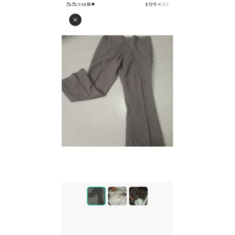 Celana Bahan Pria Formal Preloved