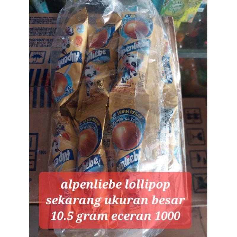 

Alpenliebe LOLIPOP renceng 1 pack isi 24 ukuran BESAR