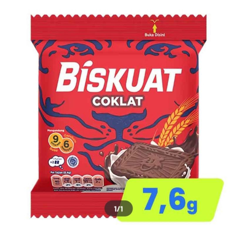 

Biskuat Energi, Biskuit coklat 7.6 gr