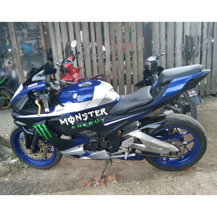 BODY SET FAIRING MODEL YAMAHA R1 UNTUK NEW VIXION R15 LAMA R15 V3 HASIL CUSTOM DI JAMIN RAPIH