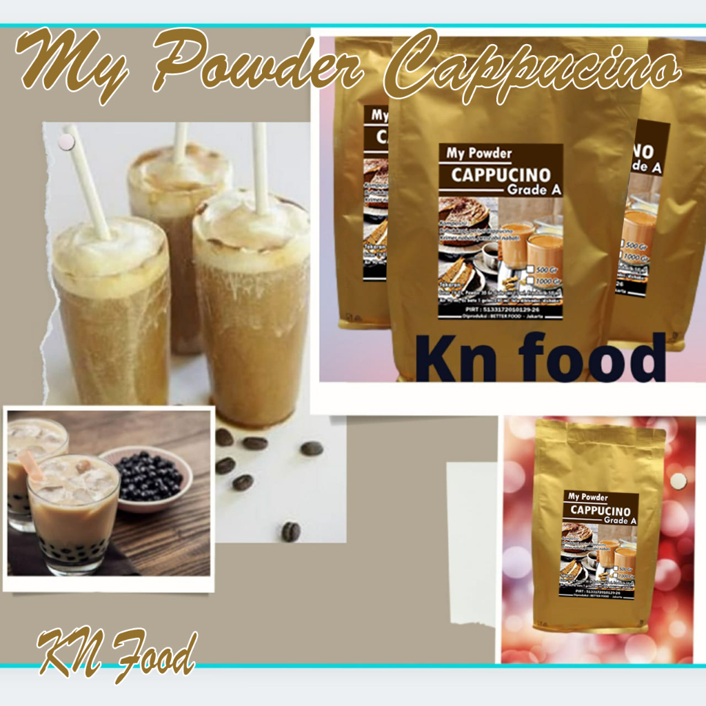 

Powder Miunuman Grade A Rasa Cappucino 1KG / Cappucino Grade A Bubuk Minuman