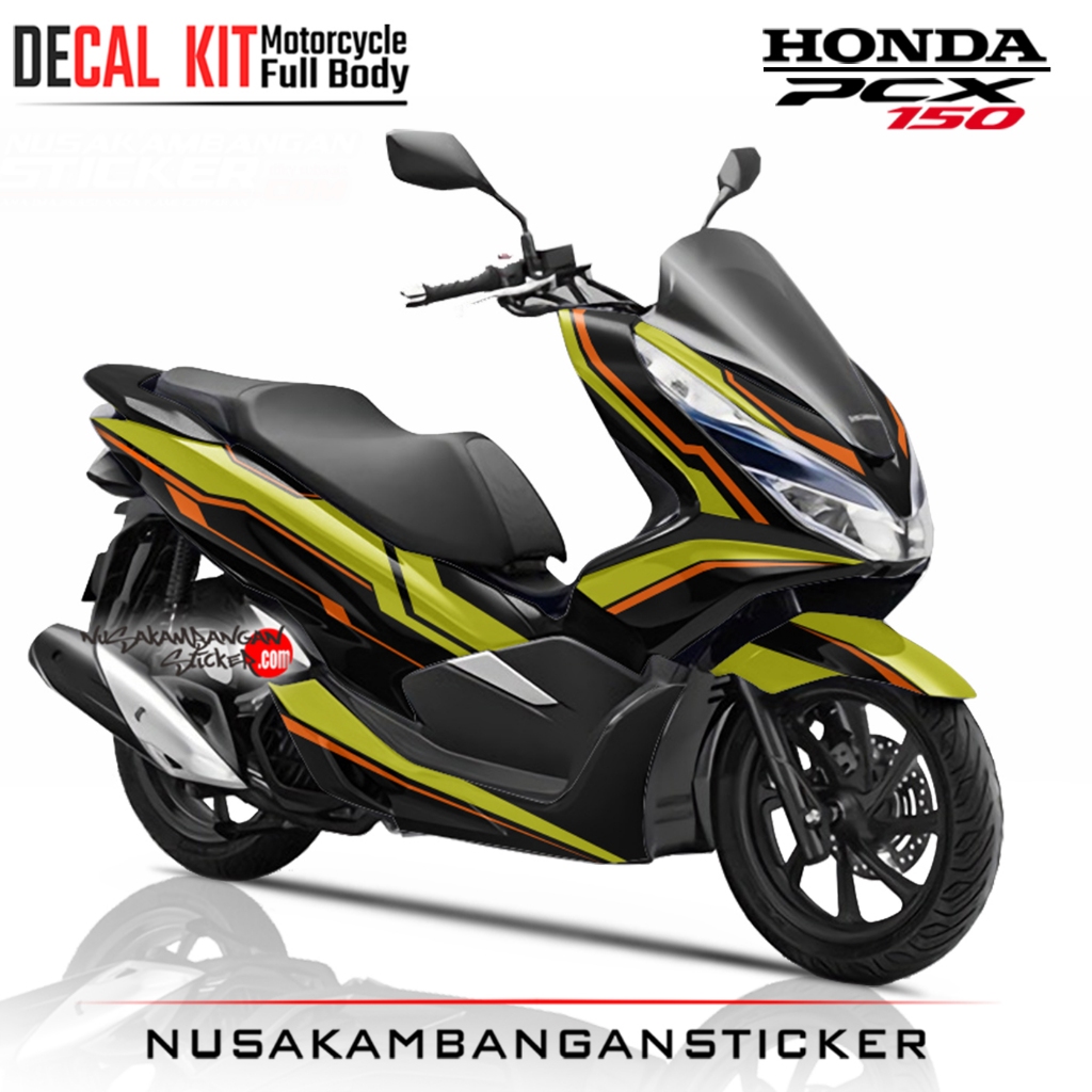 Decal Sticker PCX 150 New Grafis Kuning Stiker Full Body