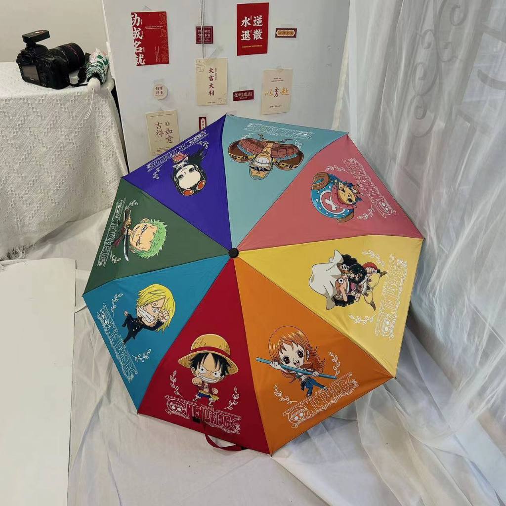 Payung Lipat One Piece Team Anime Manga UMBRELLA ONEPIECE CHARACTER CHIBI Payung estetik anime