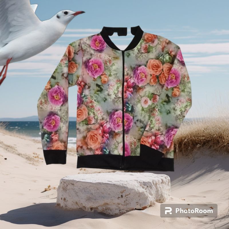 JAKET WANITA  MOTIF BUNGA