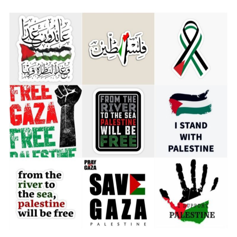 

STICKER PIPI BENDERA PALESTINA SUPPORT PALESTINA