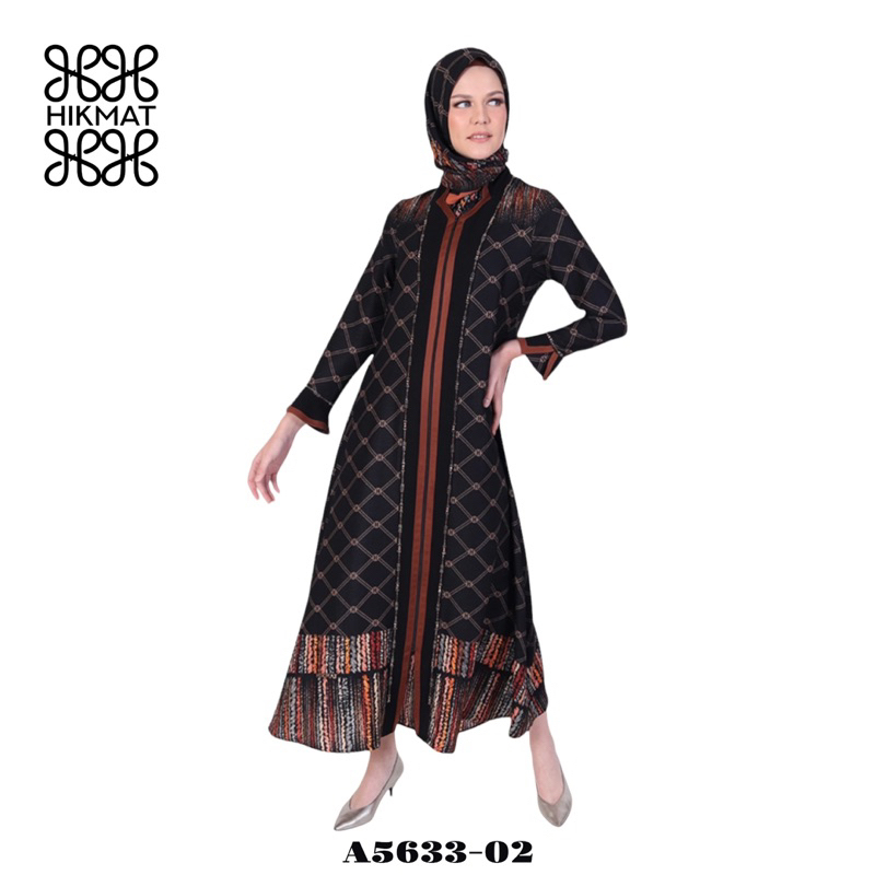 ABAYA HIKMAT FASHION ORIGINAL A5633-02