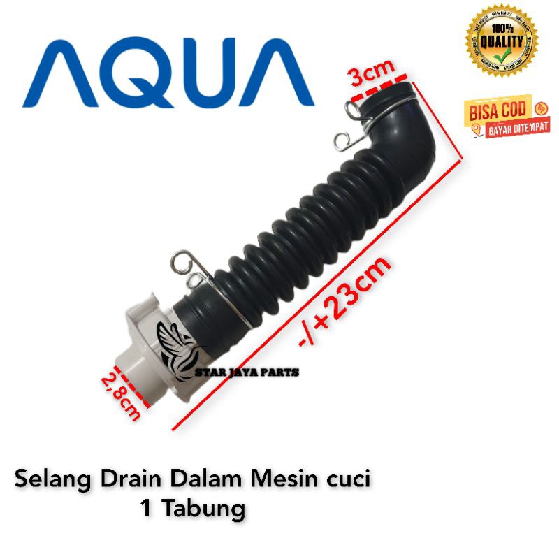 Selang Drain Dalam Mesin Cuci Aqua 1 Tabung Top Loading Bukaan Atas