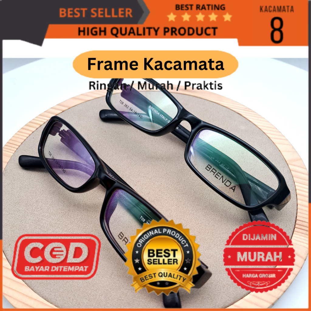 frame kacamata standard optik minus plus pria wanita