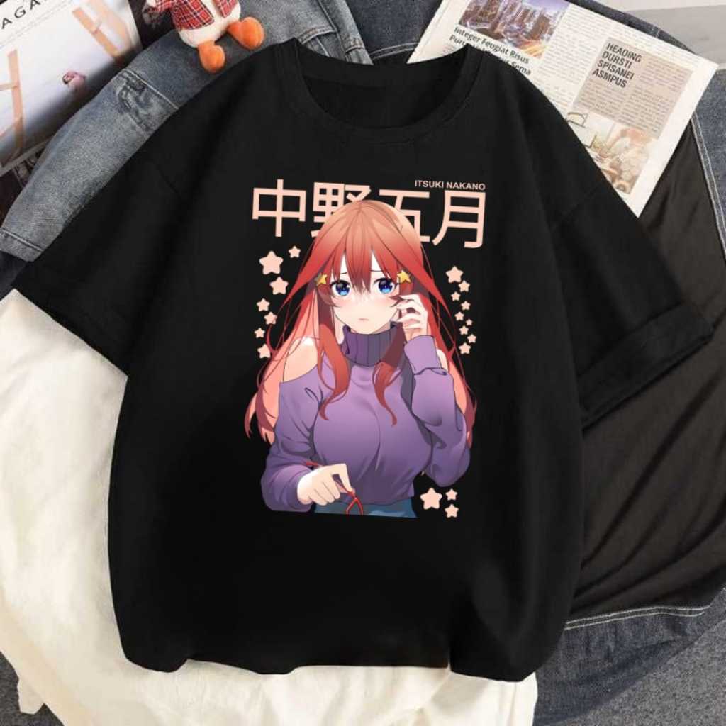 New Arrival Kaos Anime Go Toubun No Hanayome Itsuki Nakano