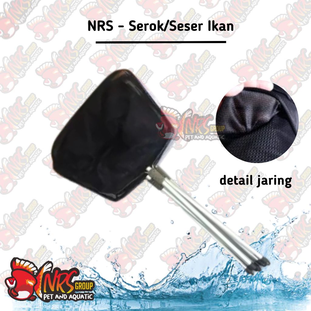 SEROKAN SESERAN JARING LAMIT IKAN GAGANG ALUMUNIUM JARING IKAN BESAR KOI MAS NILA LELE