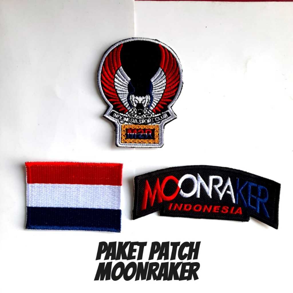MOONRAKER PAKET BORDIR MOONRAKER PATCH INDONESIA ISI 2