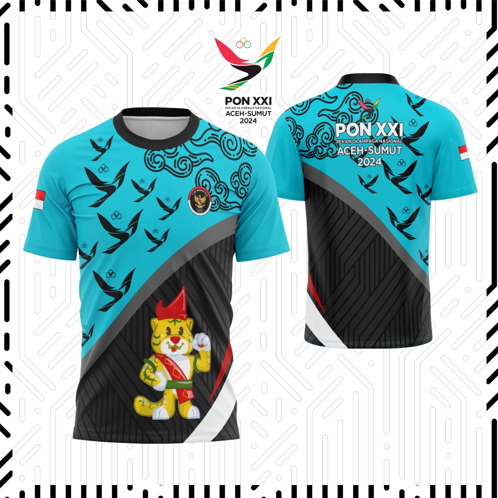 Baju Jersey Pon XXI Aceh Sumut / Jersey Pria Baju Pon XXI Aceh Sumut Fullprint