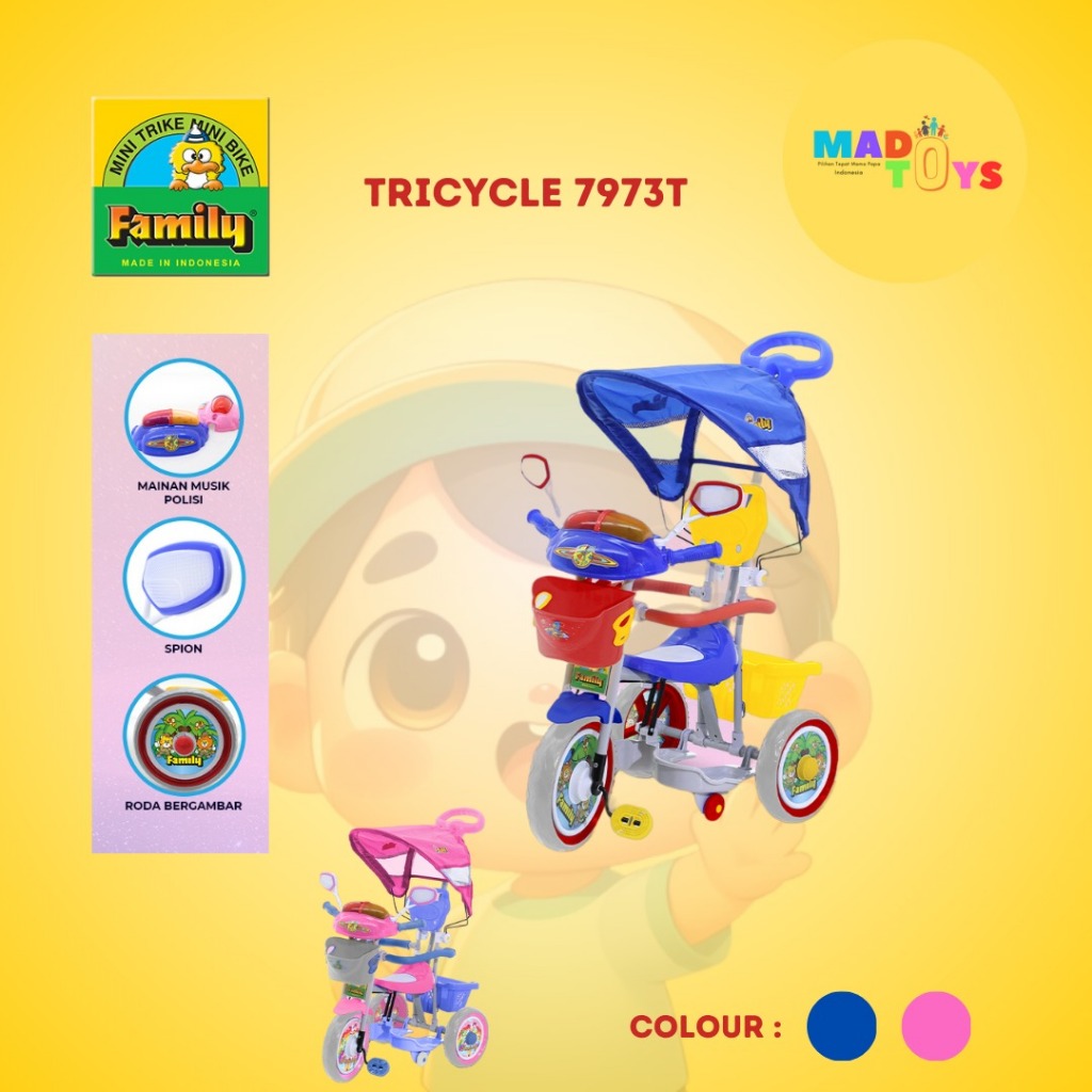 TRICYCLE FAMILY 7973T/BECAK RODA TIGA