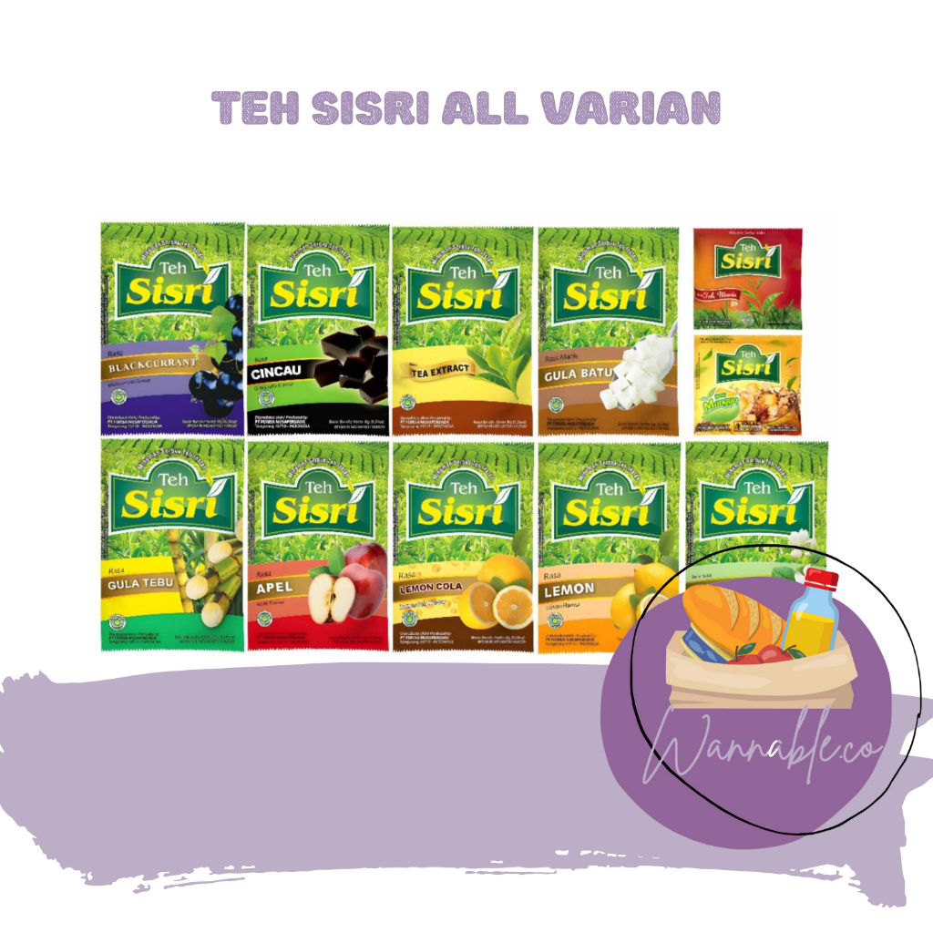 

TEH SISRI SACHET TEH MINUMAN INSTAN GULA BATU LEMON