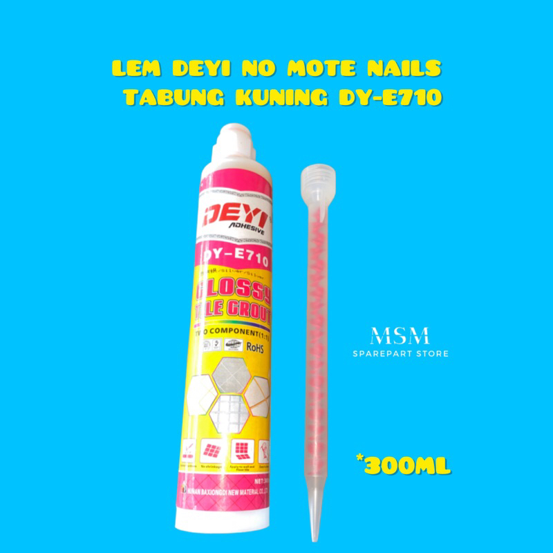 

LEM DEYI NO MOTE NAILS TABUNG KUNING DY-E710