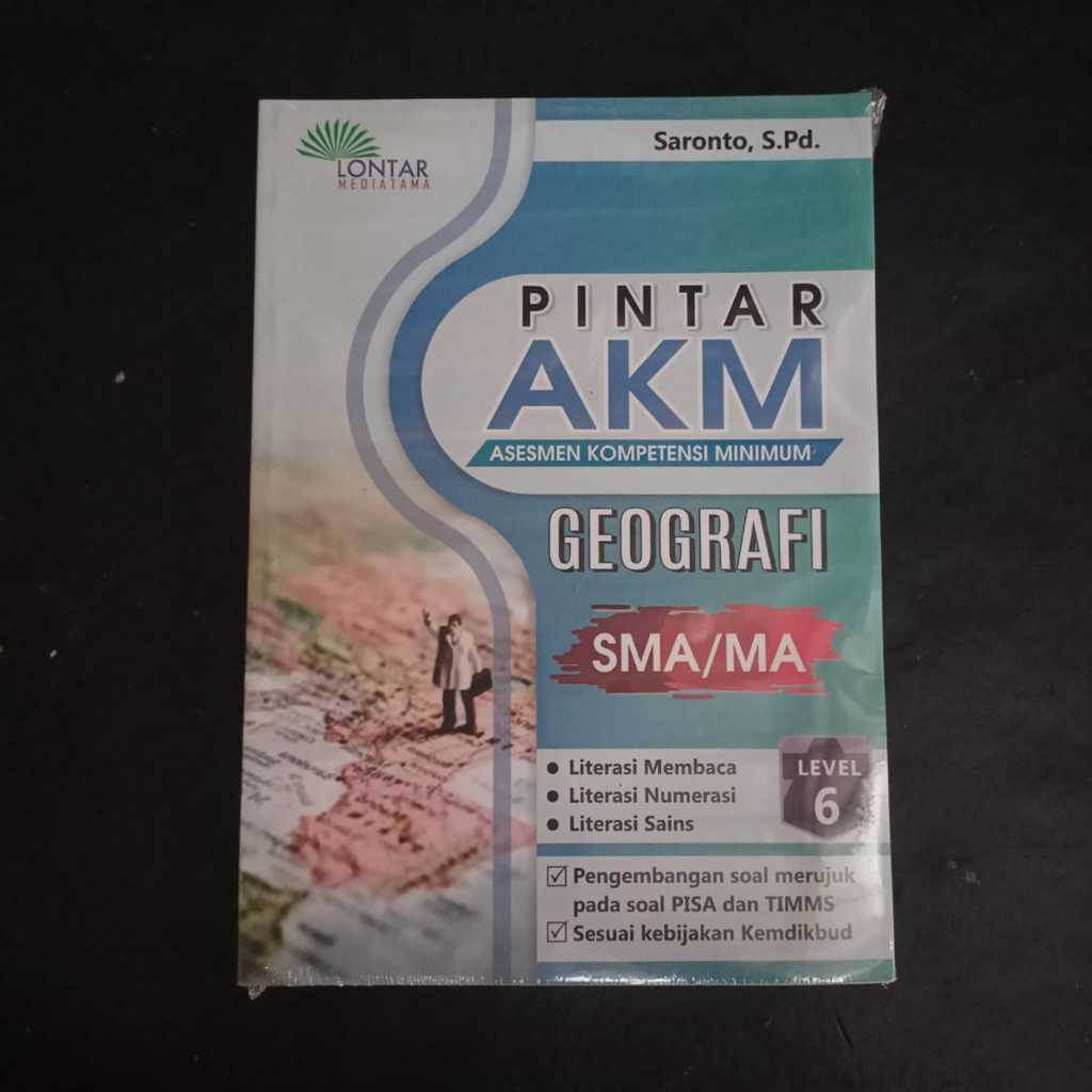 Buku Pintar AKM Geografi SMA MA Level 6 Ori Terapibuku