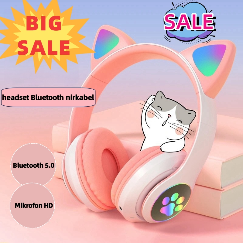✅BIG SALE✅Headphone Bluetooth Nirkabe / headset bando bluetooth / Headphone Bluetooth model headband