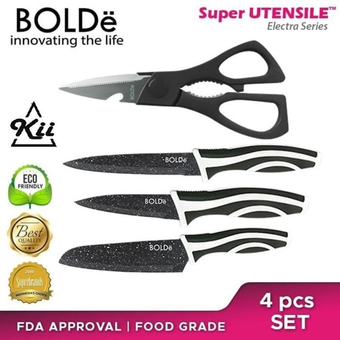 PISAU SET BOLDE / PISAU DAPUR / PISAU BUAH / PISAU DAGING / PEMOTONG