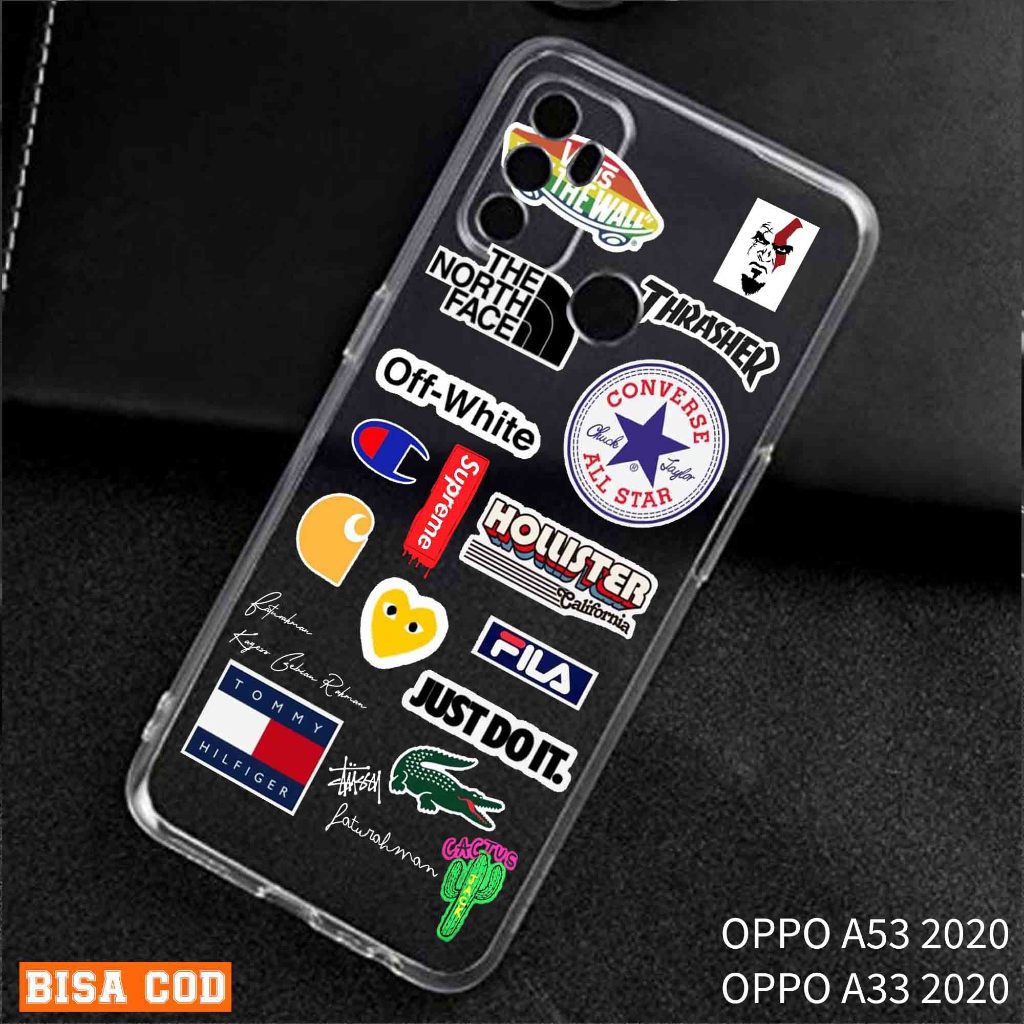 Clear Case Oppo A53 2020 / Oppo A33 2020 Terbaru Case Motif Gambar Sticker HS Lucu Keren Casing Oppo
