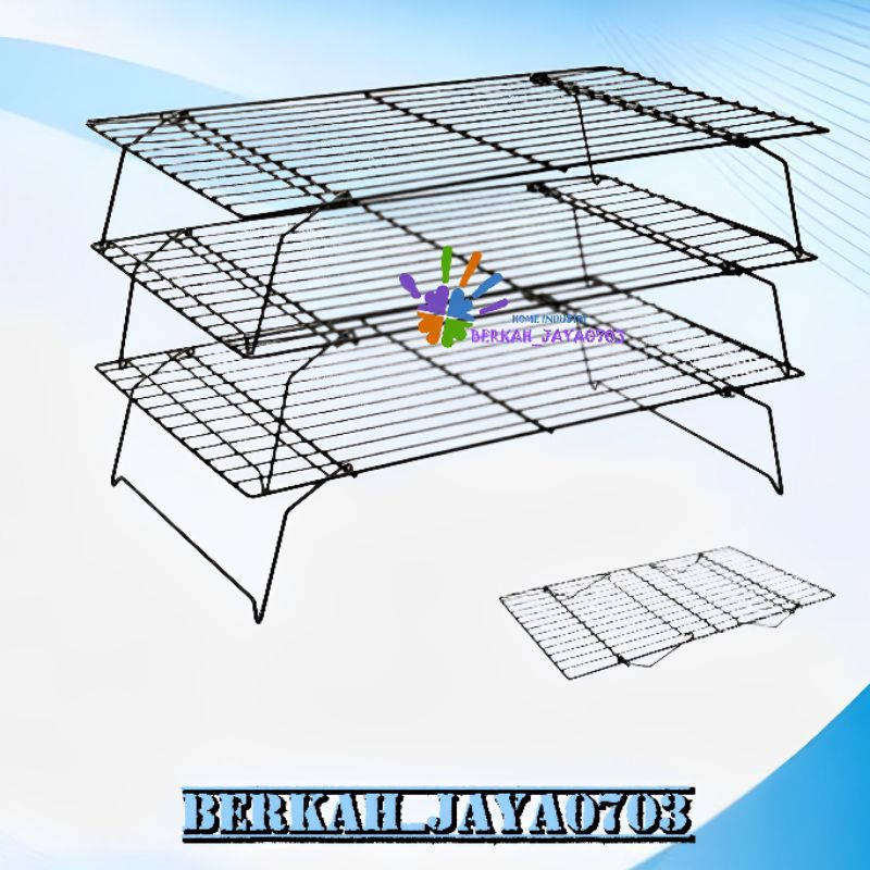 cooling rak susun 3, cooling rak kue, cooling rak bongkar pasang