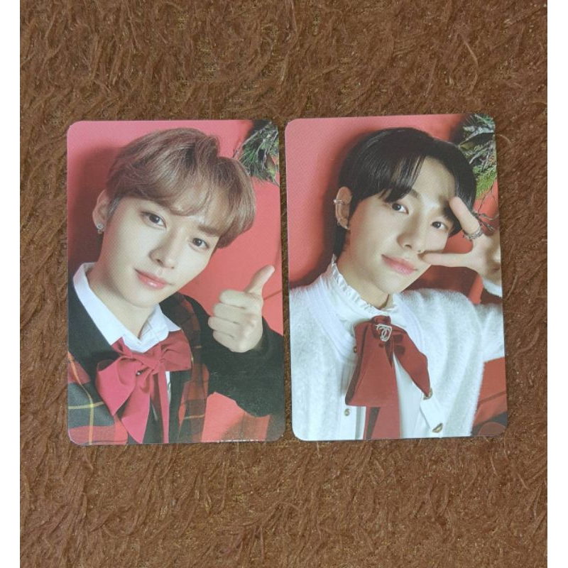 STRAY KIDS ALBUM CHRISTMAS EVEL PHOTOCARD (LEE KNOW HUNJIN)