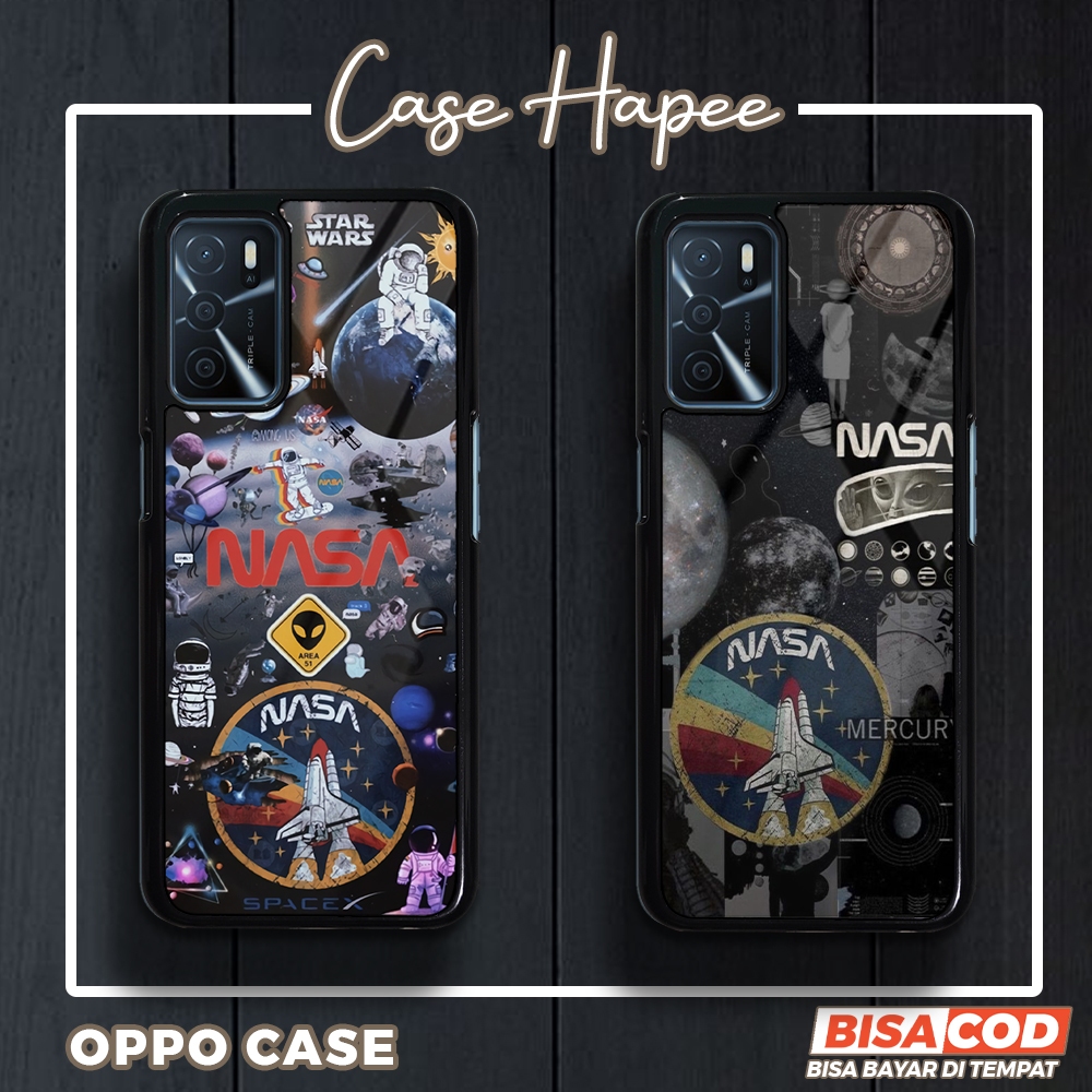 Case Oppo A16 A16S A54S Casing Oppo A16 A16S A54S [NASA] Casehapee Case Glossy Case Aesthetic Custom