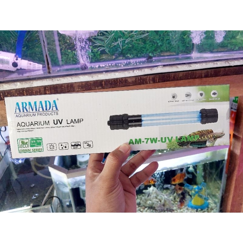 armada uv lamp 5watt, 7watt, 9watt, 11watt lampu uv filter akuarium