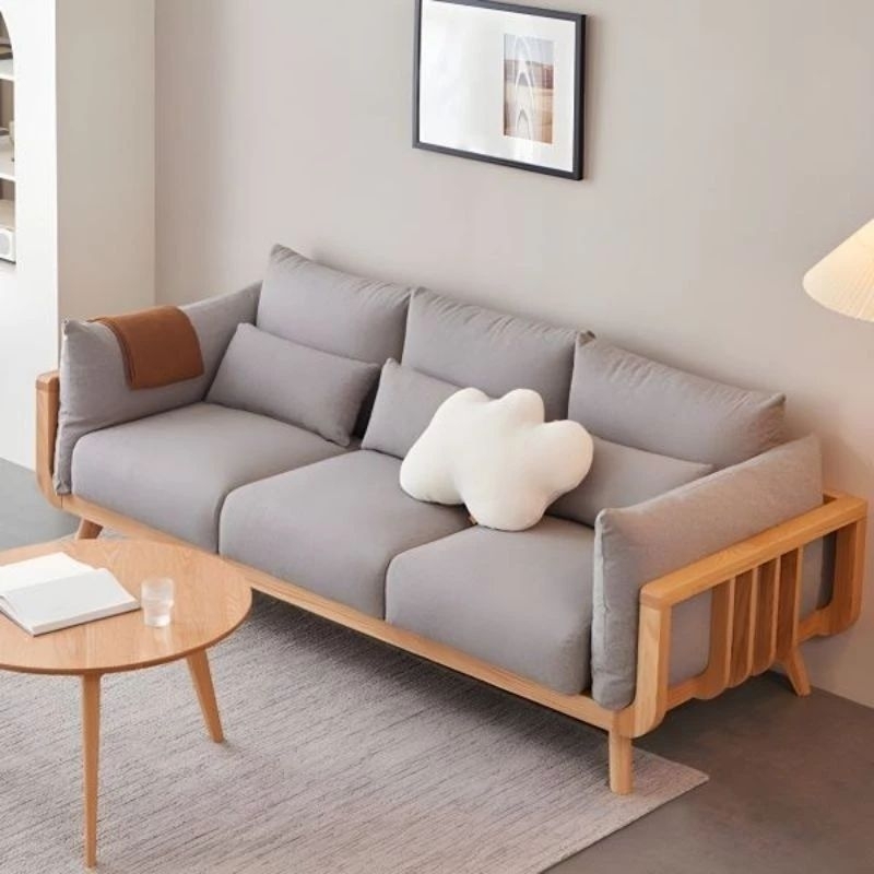ifora - sofa RETRO kayu jati minimalis | sofa tamu | sofa ruang keluarga Busa empuk