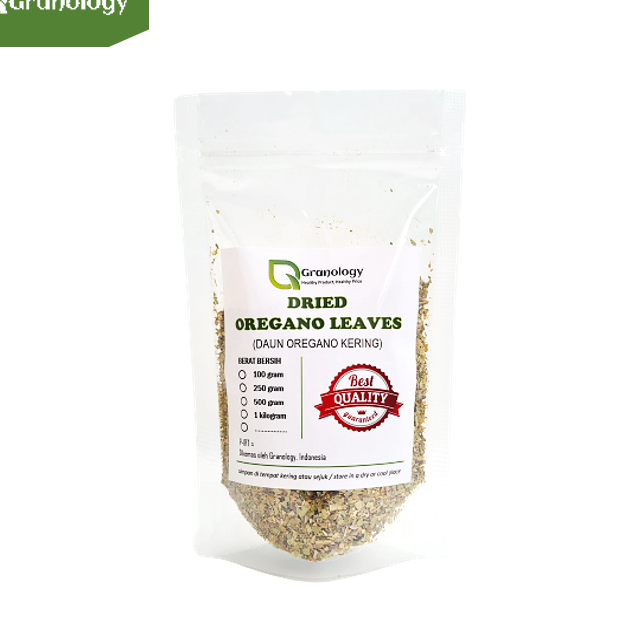 

Pasti Murah Daun Oregano Kering / Dried Oregano (100 gram) by Granology