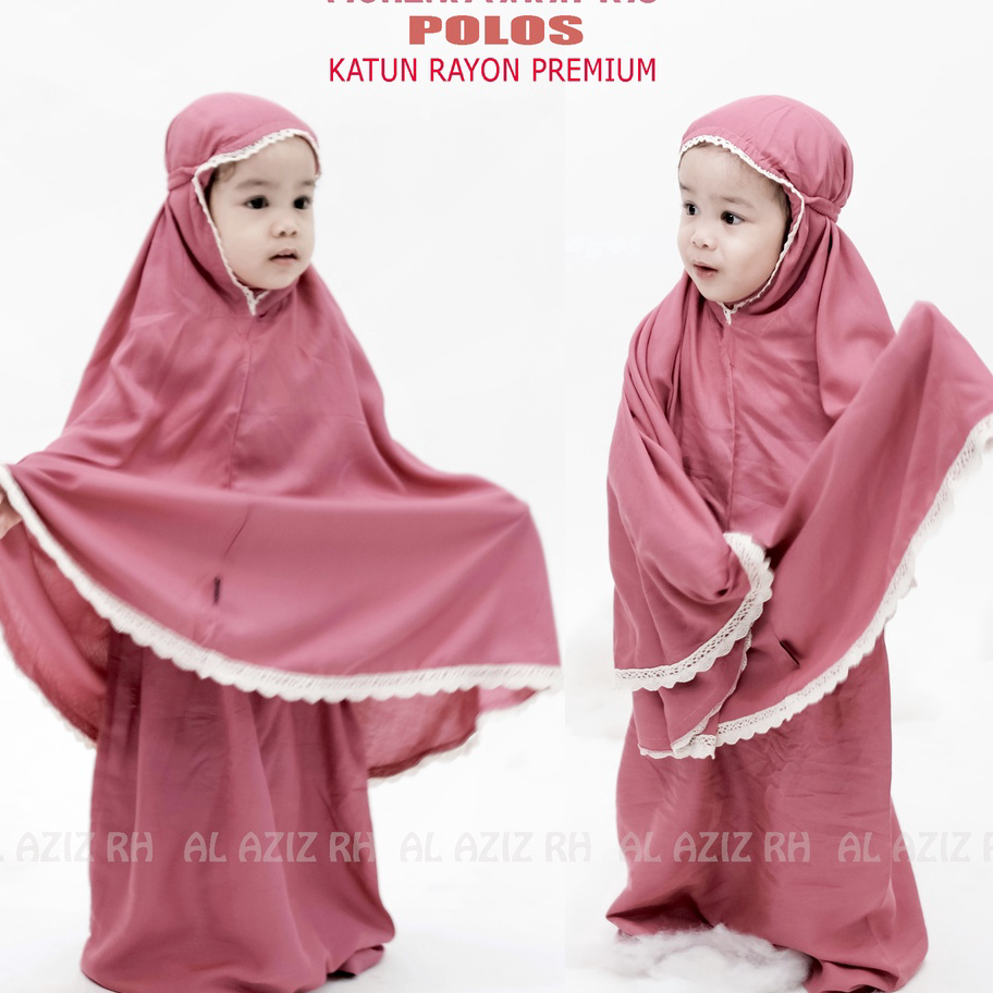 ❁ Mukena Anak 1-7 Tahun Polos Katun Rayon Premium Adem ☁