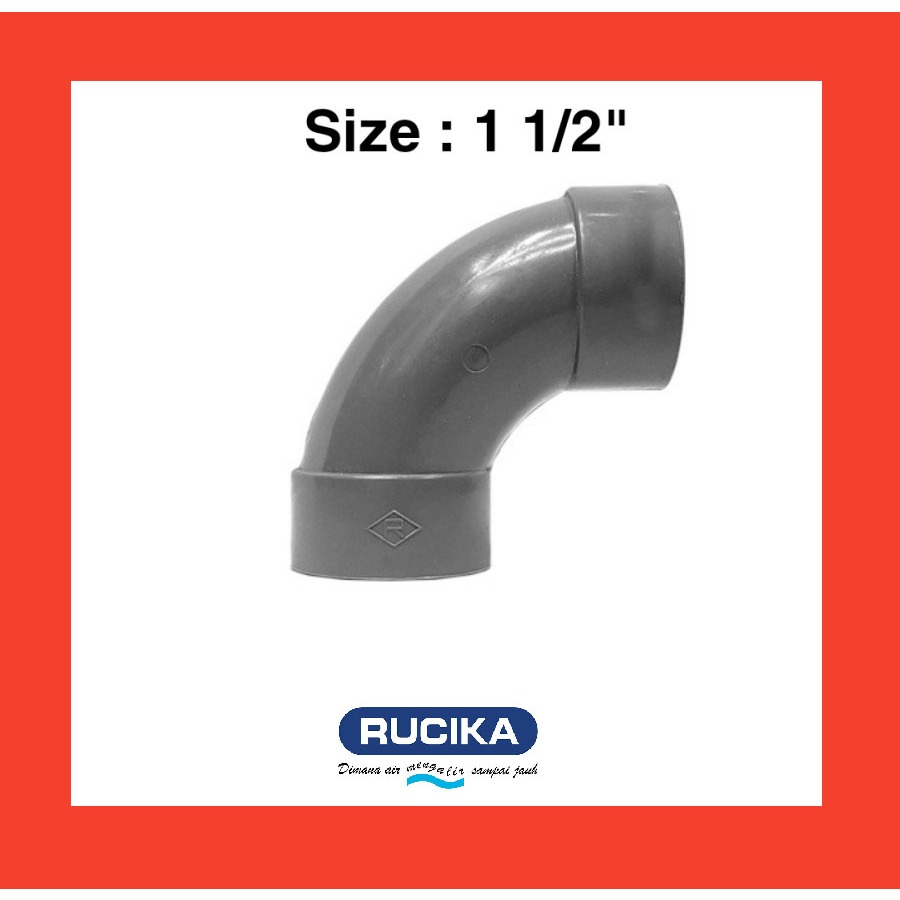Long Elbow LRE D 1 1/2 Inch PVC Elbow D 1 1/2 " PVC Rucika