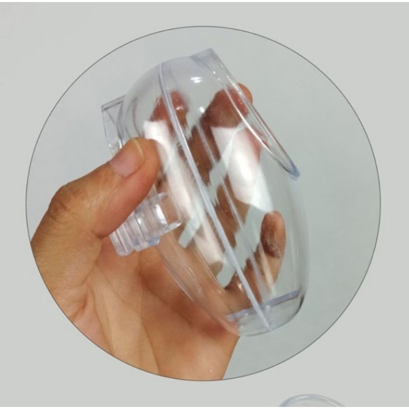 CEPUK FULL OVAL WADAH PAKAN MINUM BURUNG PLASTIK TRANSPARAN ANTI TUMPAH MEREK SEMPATI UNTUK LOVEBIRD