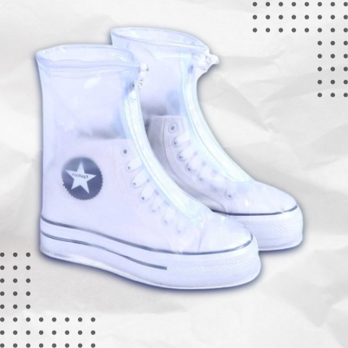 Jas Hujan Sepatu Anti Air Dewasa Sarung Pelindung Sepatu Jas Hujan Sepatu Anti Air Shoes Cover PVC w