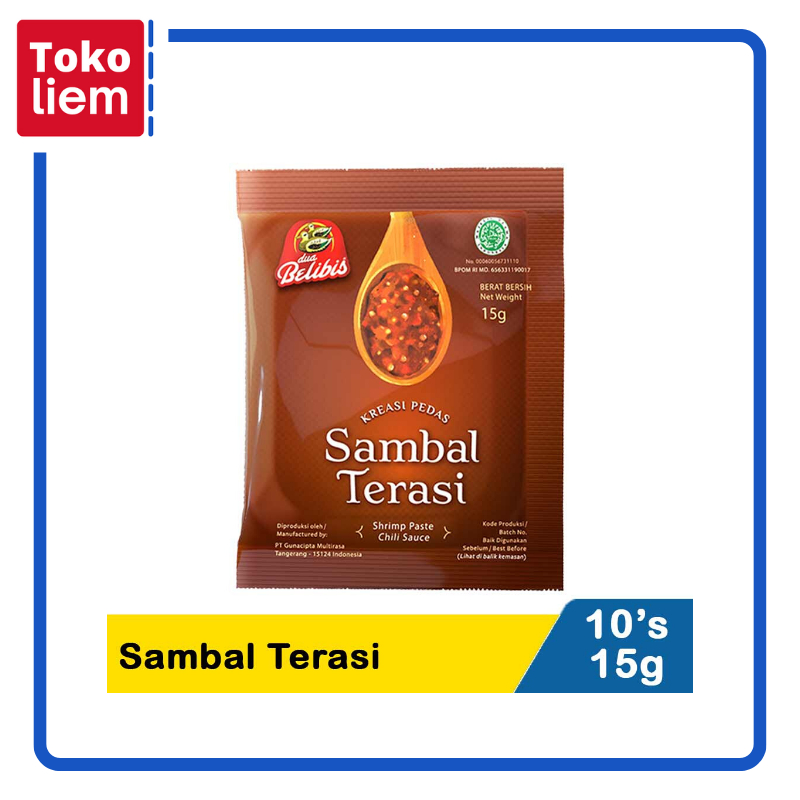 

Dua Belibis Sambal Terasi 10X15G