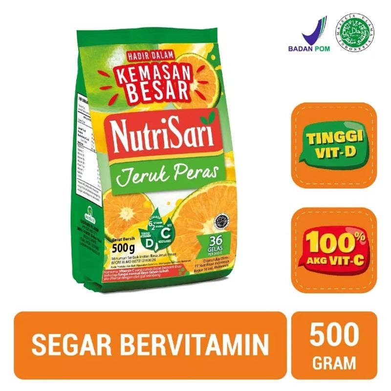 

Nutrisari Jeruk Peras 500 gr