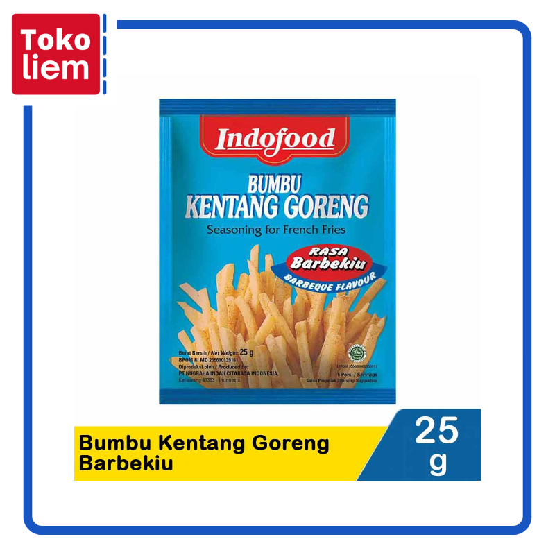 

Indofood Bumbu Kentang Goreng Barbekiu 25G