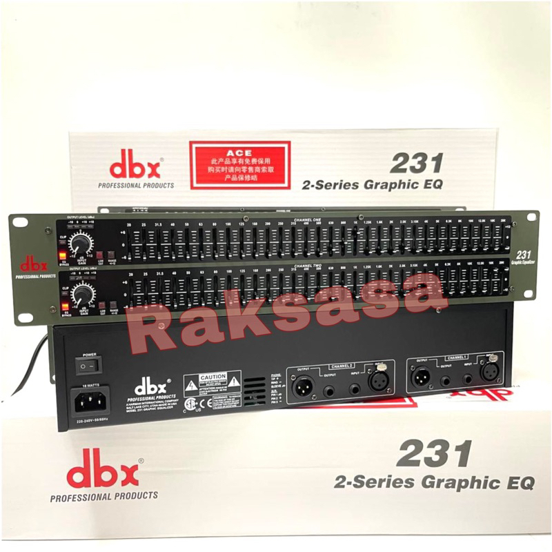 Kiyoshop12 Equalizer Dbx 231 Dbx231 (2-Series Graphic Eq) Bagus Equaliser Dbx 231