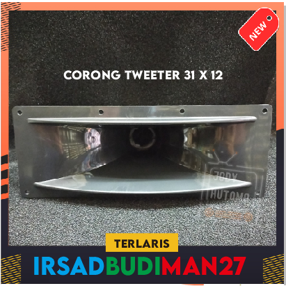 Corong Tweeter 31 x 12/Horn Tweeter panjang/Daun Tweeter 31 x 12