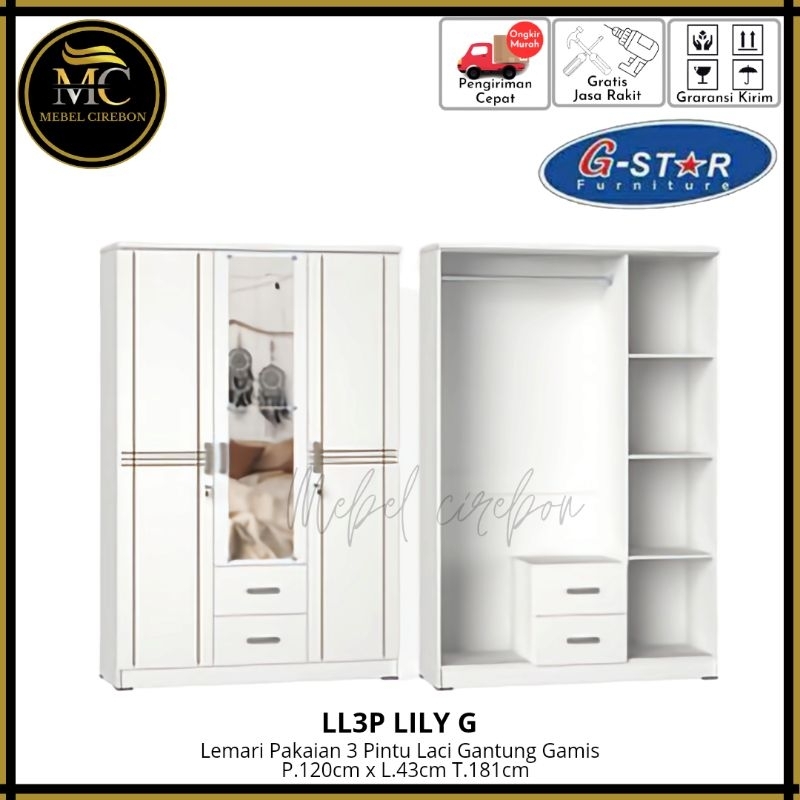 Lemari gamis lemari baju gantung lemari pakaian 3 pintu termurah tegal Pemalang Pekalongan Batang