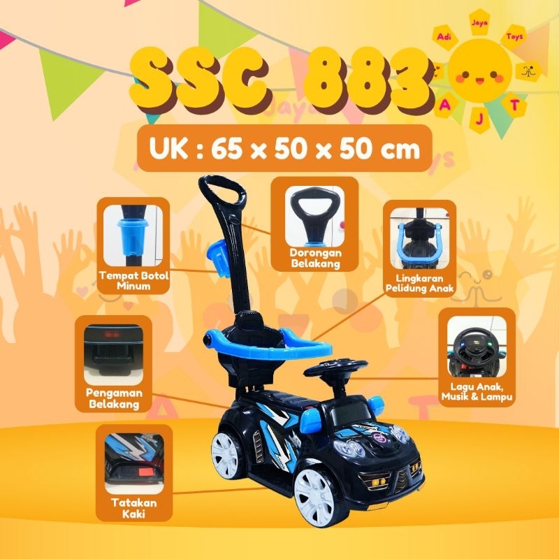 mobil sport dorong SHP SSC / WW 698 mainan anak ride on
