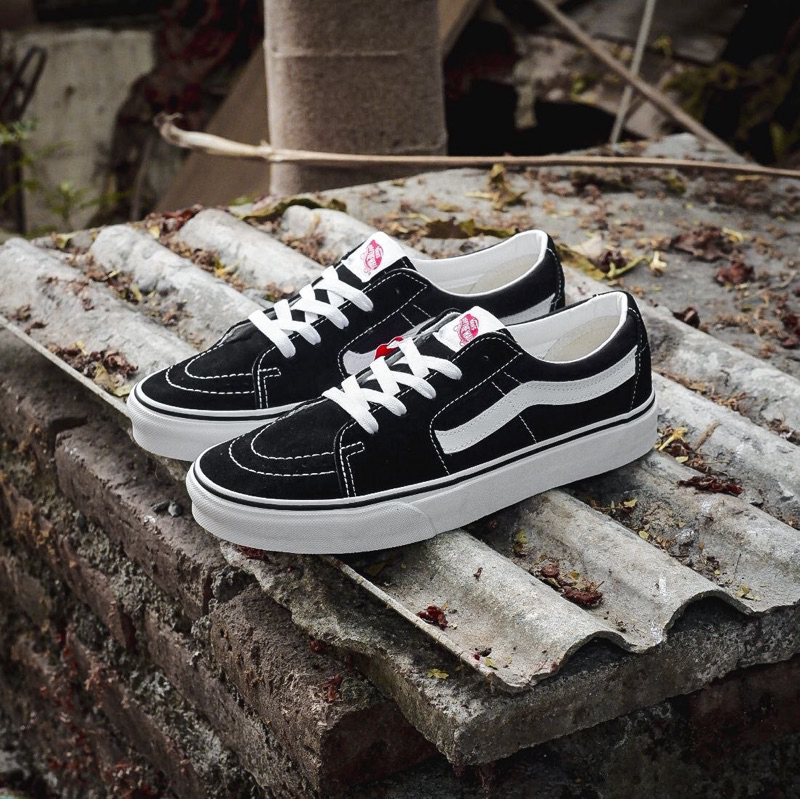 Vans SK8-Low Black White Resmi Navya