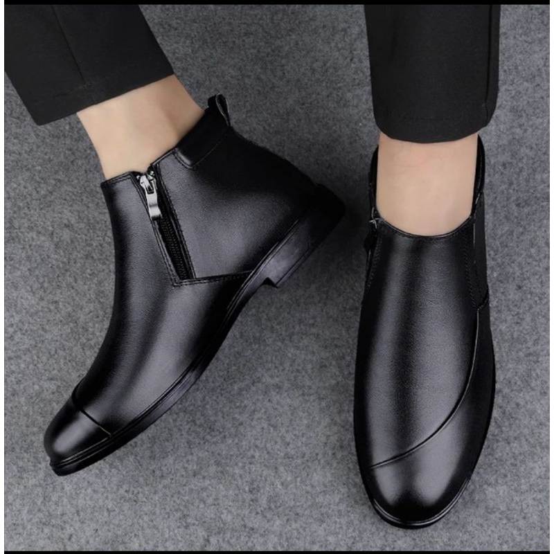 sepatu pantopel pria pdh sleting keren