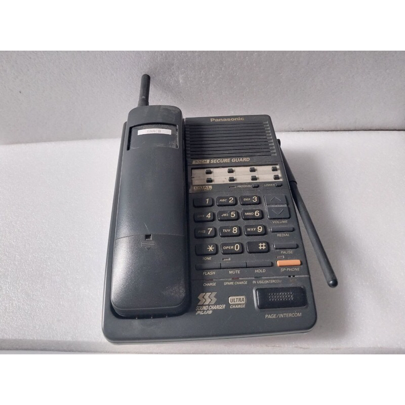 Telepon Duduk Telepon Rumah Jadul Panasonic Antik cocok untuk Hiasan di CAFE