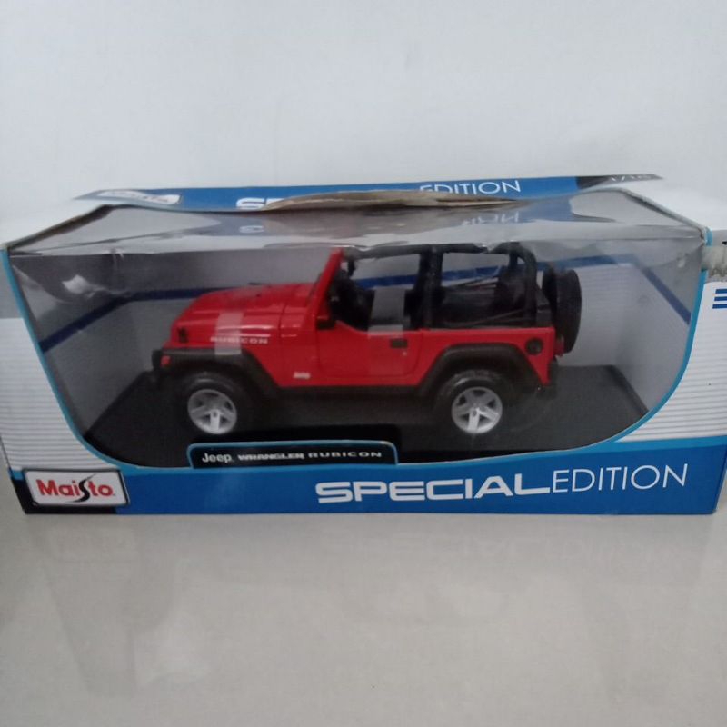 jeep wrangler rubicon maisto special ed skala 18