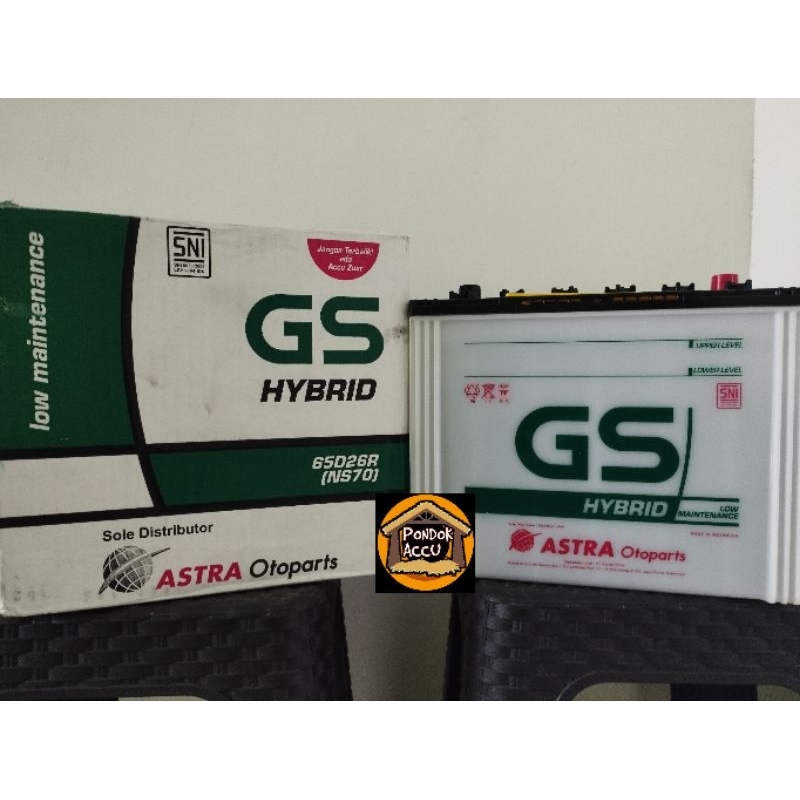 GS HYBRID NS70 aki mobil kijang. truck dyna. canter. colt diesel. elf. panther. traga